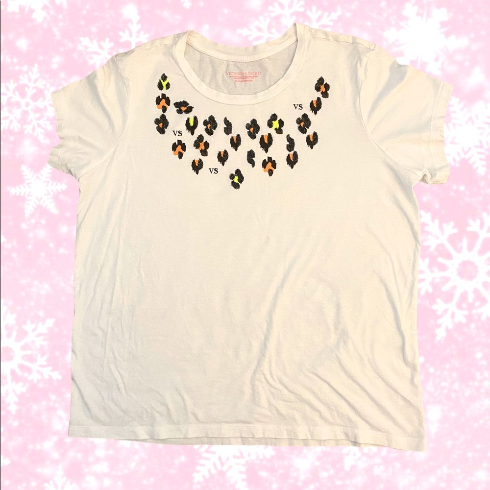 VICTORIA'S SECRET WHITE TOP WITH SEQUINS